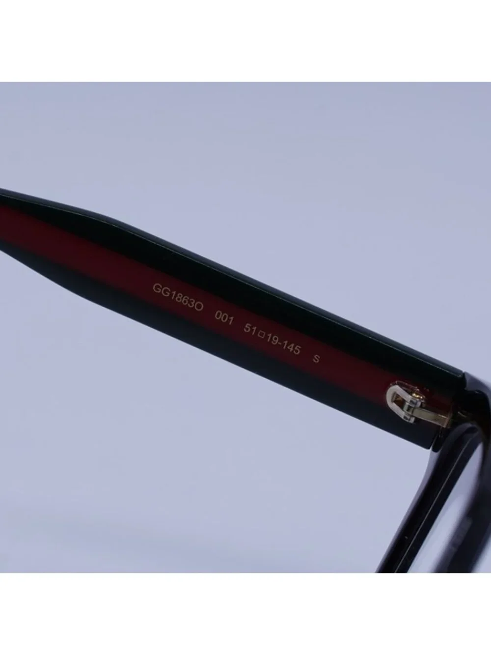 Gucci GG1863O 001 Eyeglasses Black 51mm Square Frame